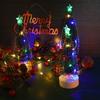 3Pcs/Set Mini Ornaments Small Pine Trees Lights Glowing Christmas Tree Light  Party