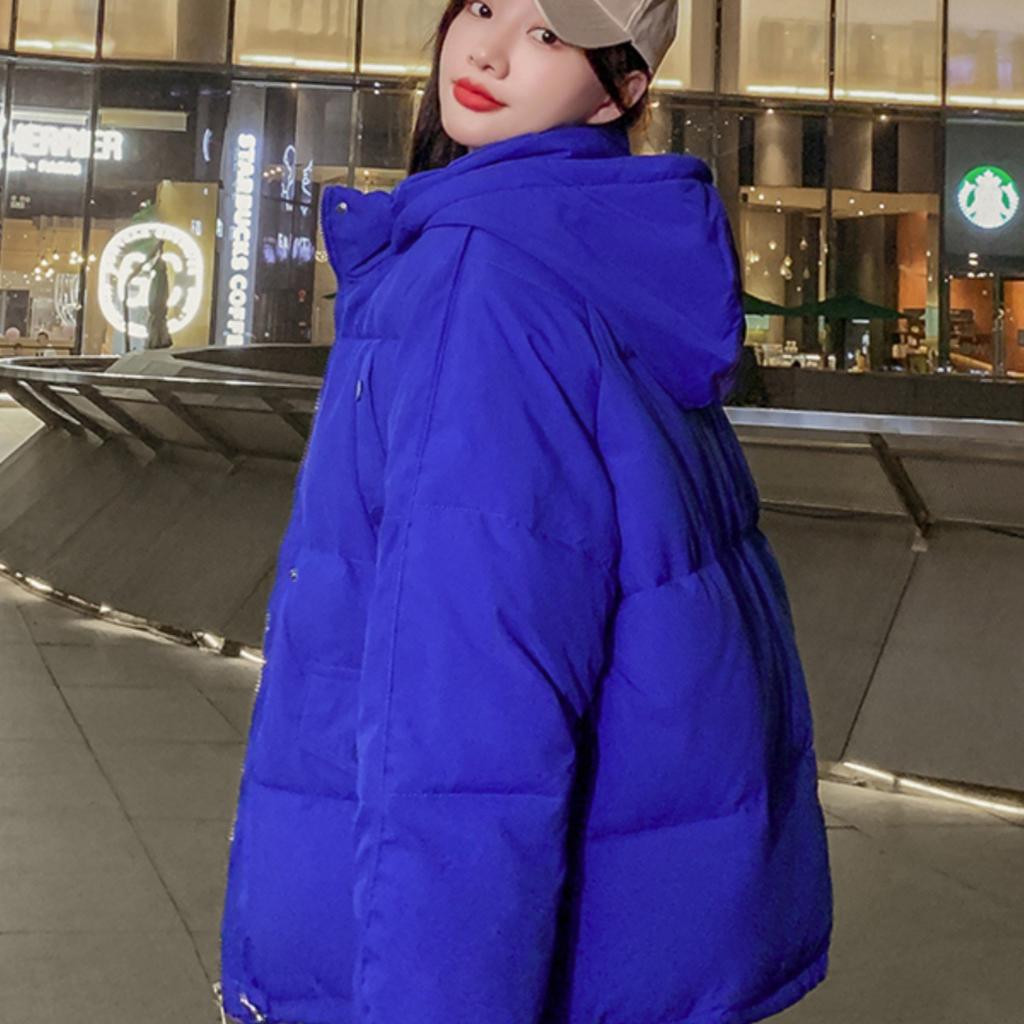 Короткие пуховые куртки, одежда с хлопковой подкладкой, свободные женские осенние и зимние пальто, толстые куртки с хлопковой подкладкой, новые тенденции 2024 года