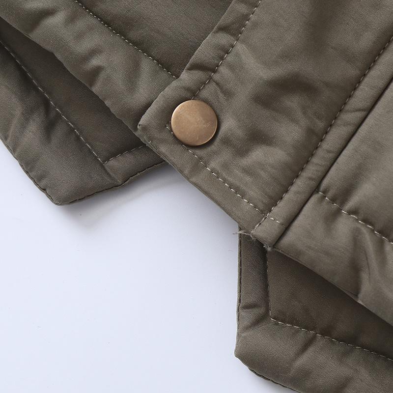 Boys Coats Velvet and Thickened 2024 Winter Fashion Hooded Jacket Boys' Clothing Children Cotton-padded Jackets