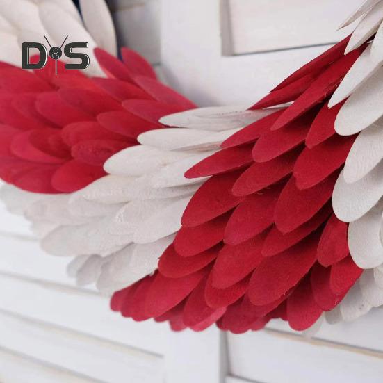 Венок ко Дню независимости США, патриотический, красный, белый, синий, венок с флагом США, настенная гирлянда для входной двери, украшение на праздник 4 июля