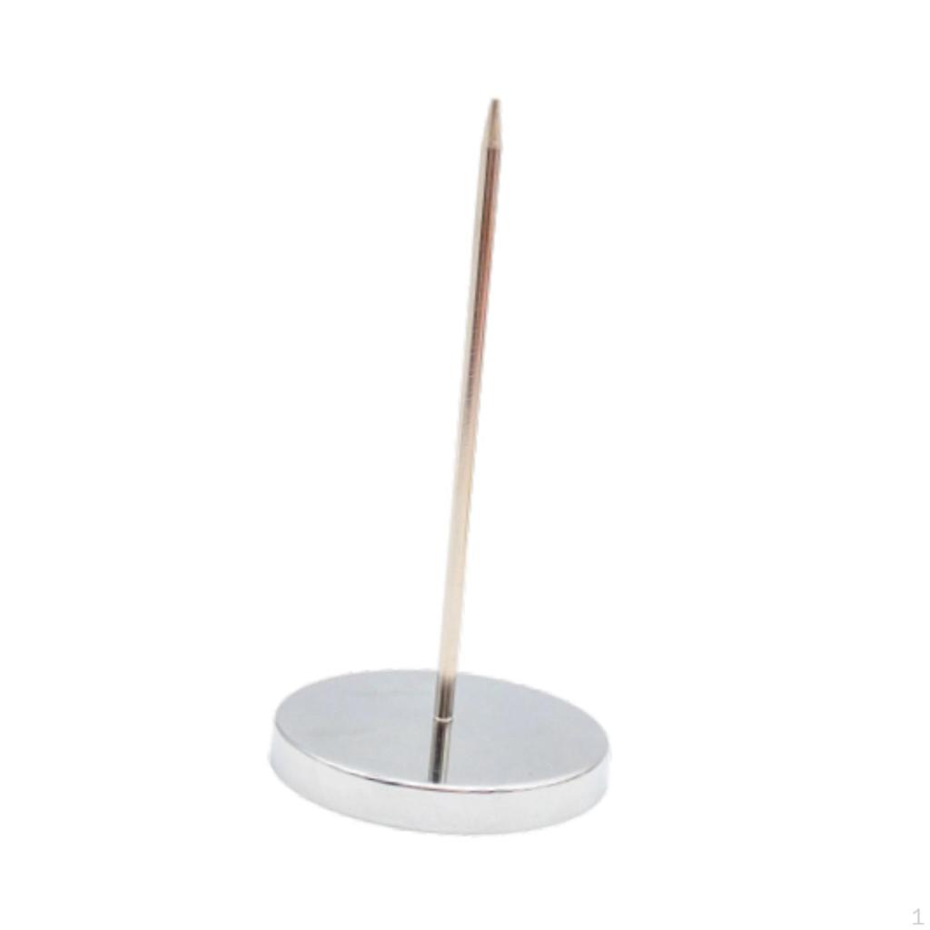 Receipt Holder Bill Fork Metal with Solid Base Stable Invoice Stick Memo Check Spindle for