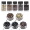 4mm Silicone Rings 1000Pcs Microlinks Beads With 3 Holes Pliers for Feather I Tip Hair Styling Weft Extension
