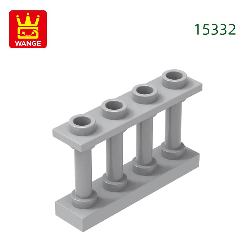 65Pcs/lot 15332 Fence Railing Construction Brick Moc Colour Castle Accessories Works With featuring Block DIY Children's playthings