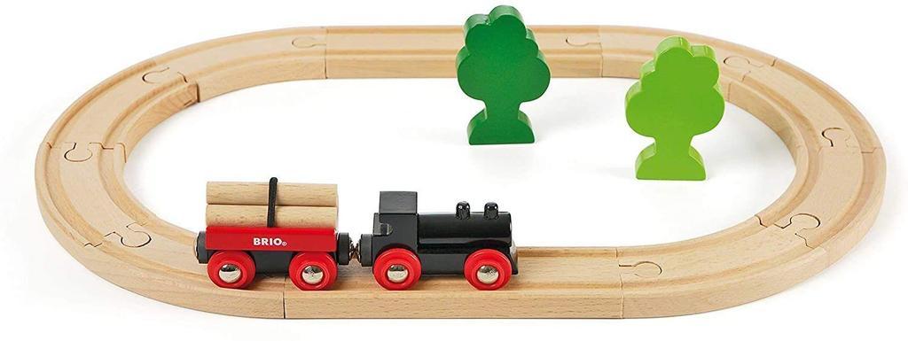 BRIO Small Forest Basic Rail Set 18 Ages 2 and Up Toy Wooden 33042 [Total Pieces] (Train Rail)