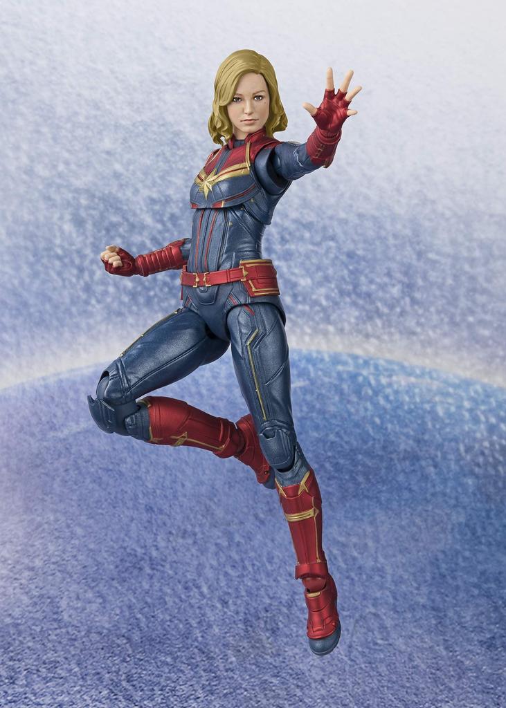 TAMASHII NATIONS Капитан Марвел примерно 150 мм окрашенная подвижная фигурка SHFiguarts ПВХ и АБС