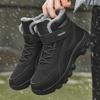 Модные мужские ботинки Водонепроницаемая зимняя обувь Теплые плюшевые мужские зимние ботинки Нескользящие зимние хлопковые мужские ботильоны Зимний размер 38-46