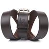 Красивый мужской кожаный ремень GRANDE PELLE Leather Belt 21460 Коричневый