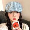 Vintage Stripped Berets Korean Painter Cap Fashion Polka Dot Beret  Women