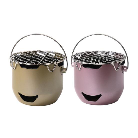 Мини Угольная Плита Нержавеющая Сталь Портативная Духовка для Приготовления Чая Эффективный Нагрев Легкая Плита для Барбекю для Использования в Помещении и на Открытом Воздухе