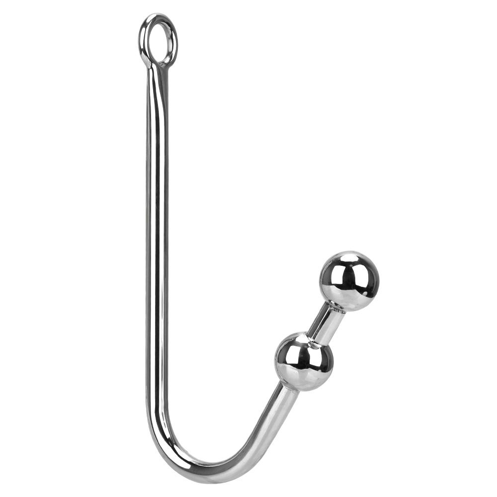 Анальные секс-игрушки Секс-игрушки для мужчин и женщин Анальная пробка с отверстием для шарика Анальный крючок Анальный расширитель из нержавеющей стали