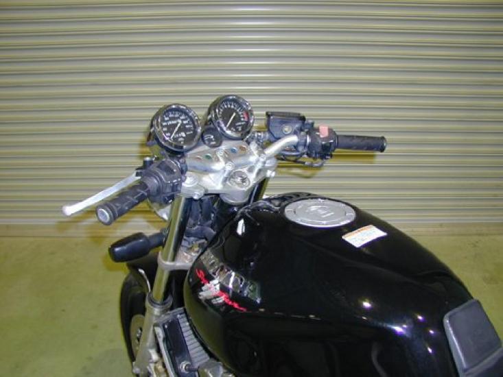 EFFEX Easy Fit Bar Black for CB400SF EBL080K Low, Aluminum, 22.2mm Diameter, Ver.S (1996-1998)