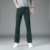 Men's Spring & Autumn Flared Corduroy Pants – Korean Style, Stretch Slim Fit