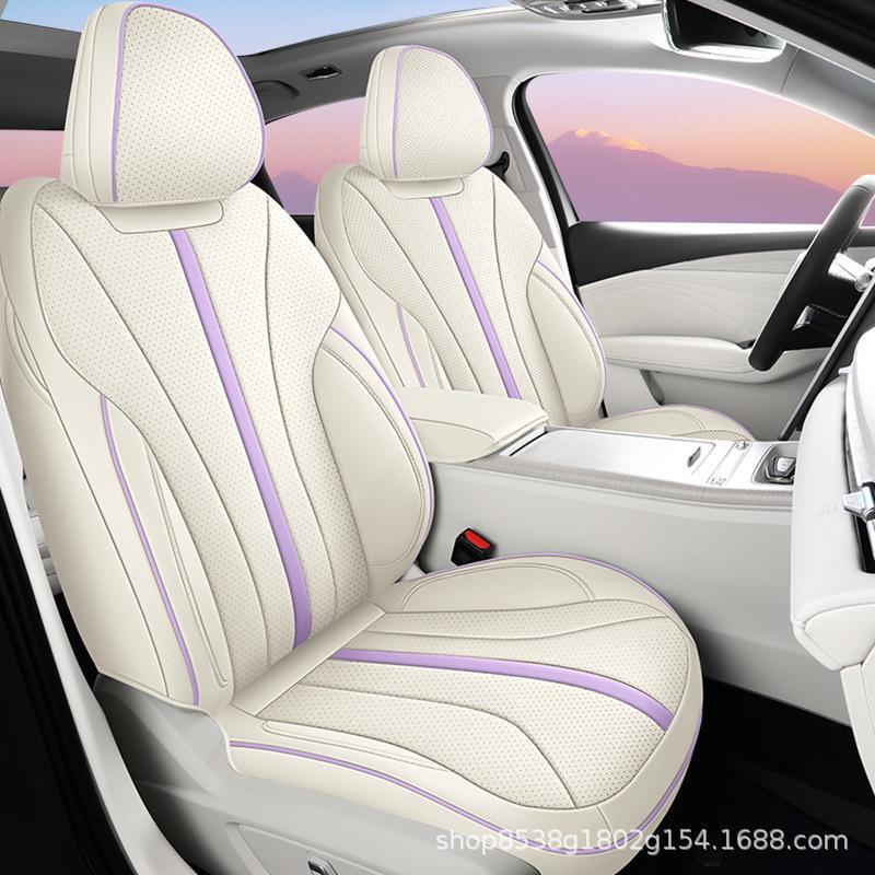 Чехлы для сидений Geely Xingrui L из перфорированной кожи — подходят для 24 моделей, полностью объемные, всесезонные.