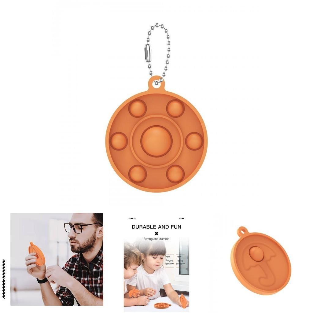 Игра в кальмара Поп Ит Простая ямочка Пузырьковый брелок-подвеска Непоседа для снятия стресса Веселье