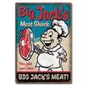 Big Jacks Meat Shack Funny Barbeque Grill Aluminum Sign Rustic Vintage Replica