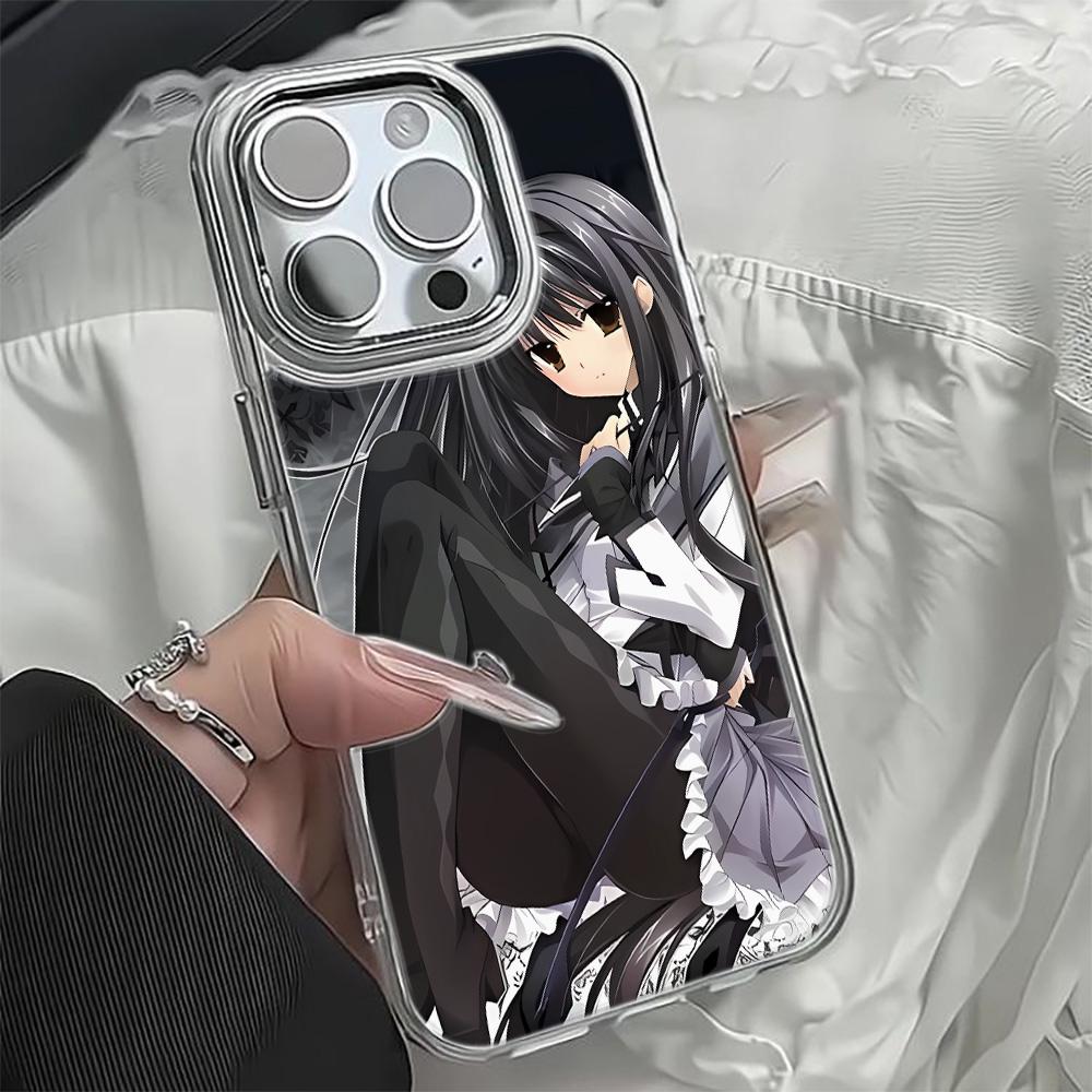 Japanese Anime Phone Case For Iphone 13 12 11 17 16 15 Pro Max 14 Plus 17Air 16E 17E Coque Phone Cover Funda Light Luxury