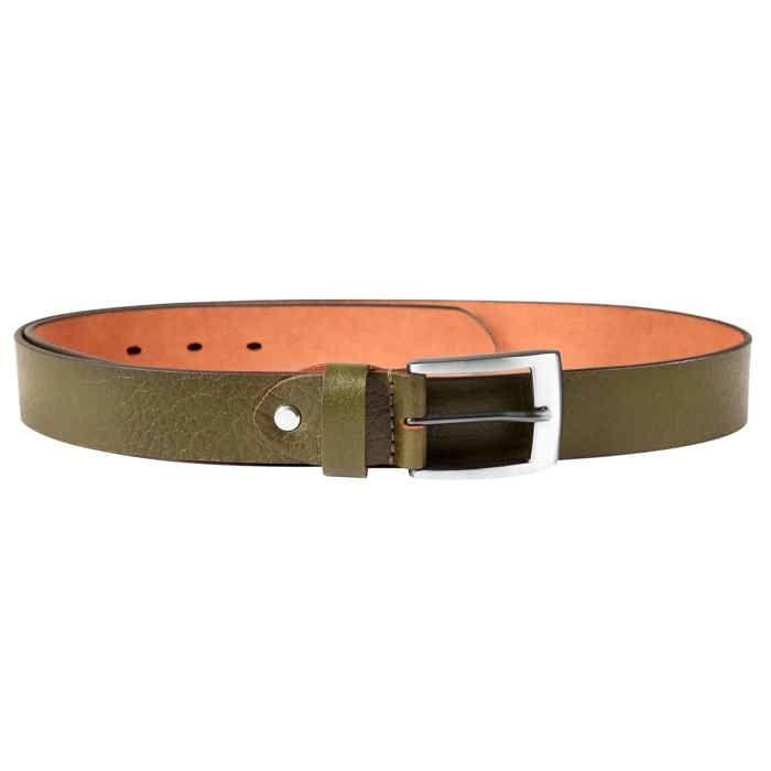 Ceinture - LEONARDO VERRELLI - LV0045 - Cuir véritable - Vert - Longueur 130 cm