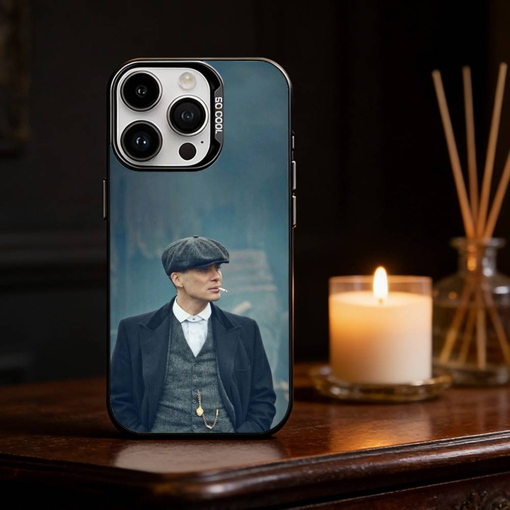 P-Peaky B-Blinders Movie Phone Case For iPhone 17 16 15 14 13 12 11 Pro Max Plus Silver Matte Black Cover