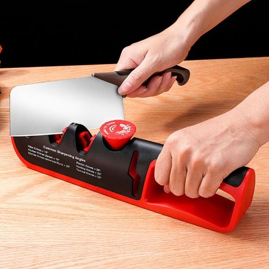 Регулируемая креативная точилка 4-в-1 с расширенной ручкой, удобная ручка, противоскользящая многофункциональная кухонная точилка, инструмент