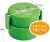 Skater Bento Box 500ml Round Rice Ball Case Antibacterial Made in Japan Gachapin 2-Tier ONWR1AG-A