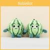 Keyring Plushie Watermelon With Embroid Smiling And Frowning Expressions Design
