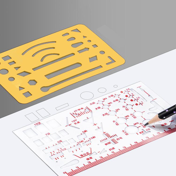 Mechanical Engineering Drafting Drawing Tool Set Industrial Design Toolkit with Pencil Sharpener Art Knife Rulers Compass Drawing Template