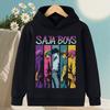 K-pop Охотник на демонов Саджа Мальчики Мультяшные Девочки Мальчик Толстовка с капюшоном Теплая Детская Корейская волна Мода Повседневные Топы Повседневная одежда