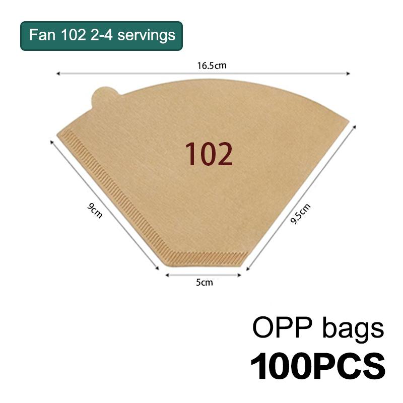 50/100 шт. Бумага для кофейных фильтров V-образной формы Сектор Древесная целлюлоза Капельная бумага Различные размеры Аксессуары для чайного инфузора Инструмент