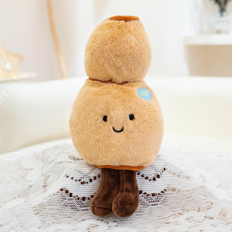 Морковь Гриб Тыква Баклажан Кукуруза Корень лотоса Овощная плюшевая игрушка для детей в подарок и для коллекционеров