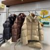 Womens Oversized Hooded Down Jacket 90% White Duck Warm Puffer Coat Fall Winter 2026