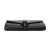 Coach Kleo Casual Travel Buckle Flap Clutch Leather Handbag Wallet Small Women handbag Black C6896-IMBLK