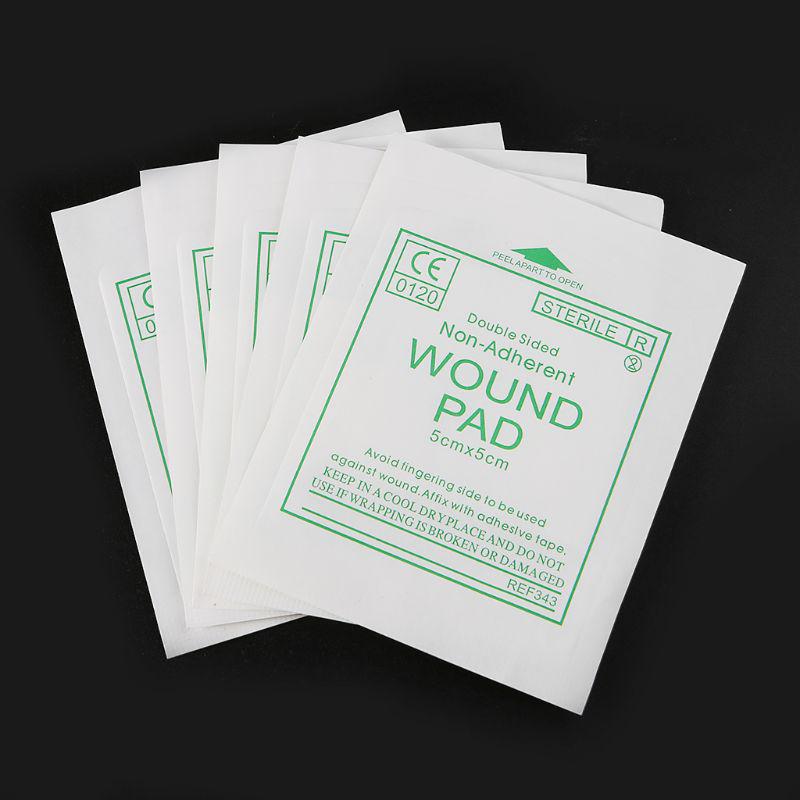 50 шт. марлевые подушечки для первой помощи, водонепроницаемые повязки на раны, стерильные медицинские марлевые подушечки, принадлежности для ухода за ранами