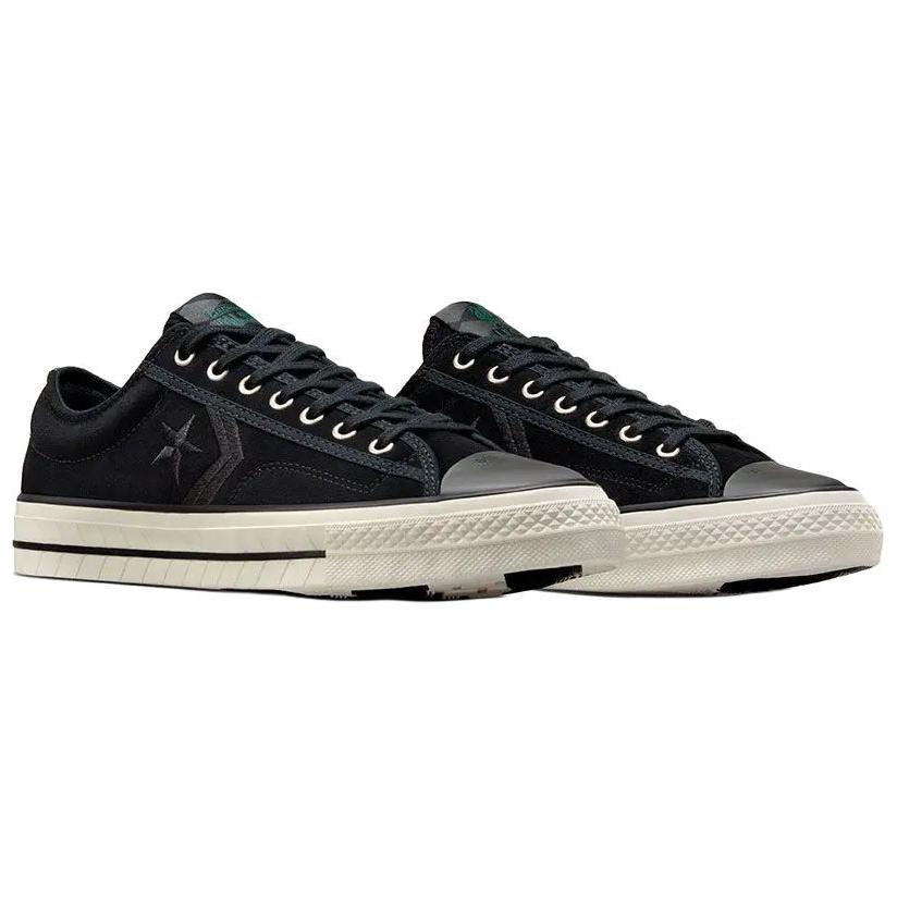 Liverpool F.C. X Converse Star Player 76 Low Youll Never Walk Alone Unisex Sneakers Black Egret Rainforest-Green A09700C