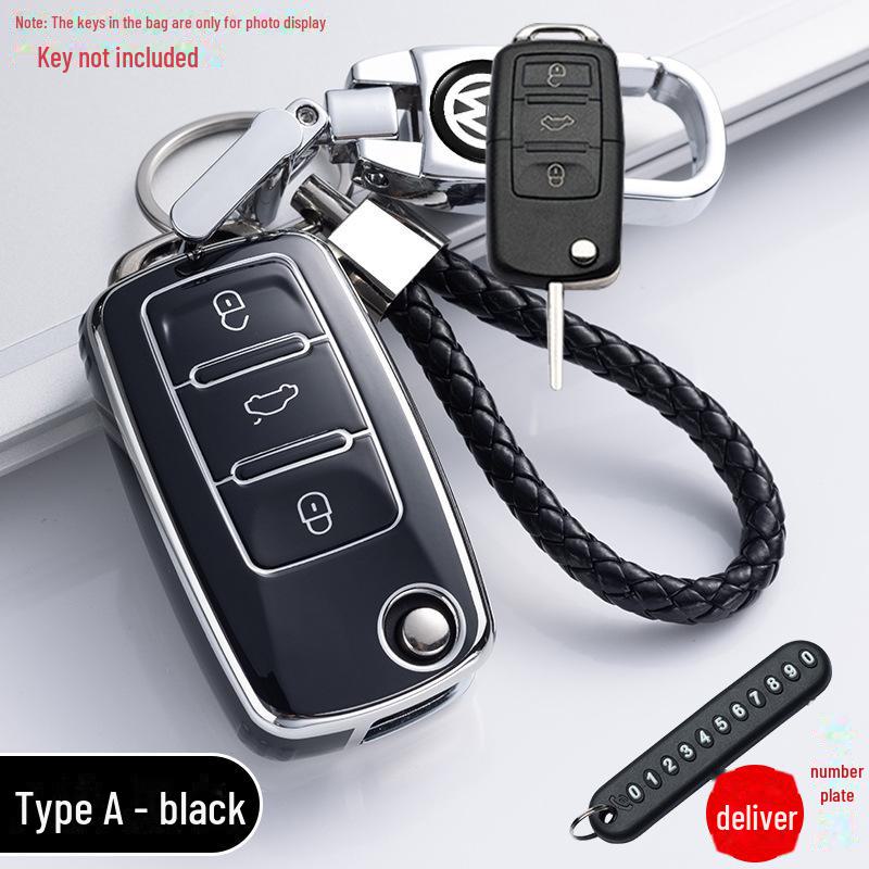 Volkswagen Key Cover for Sagitar, Tiguan, Lavida, Bora, Passat, Lingdu, Yuetu, Anglan, Patrol - Key Bag