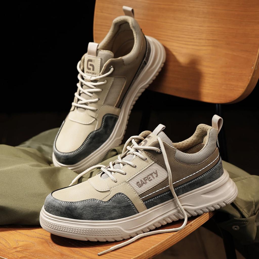 Четыре сезона Изолированная 10 кВ Защитная обувь Мужские рабочие ботинки Защита от ударов Дышащая Обувь для электрика Сварочная Защита от проколов Рабочая Мужская обувь