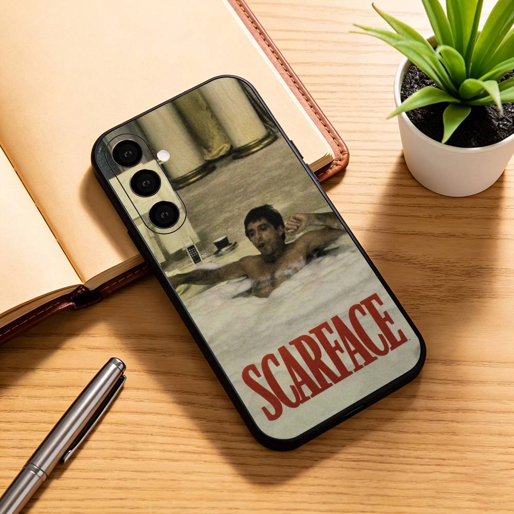 Чехол для телефона S-scarfaces T-tony M-montana Черный Силиконовый Мягкий Для Samsung Galaxy A73,A72,A71,A70,A53,A52,A51