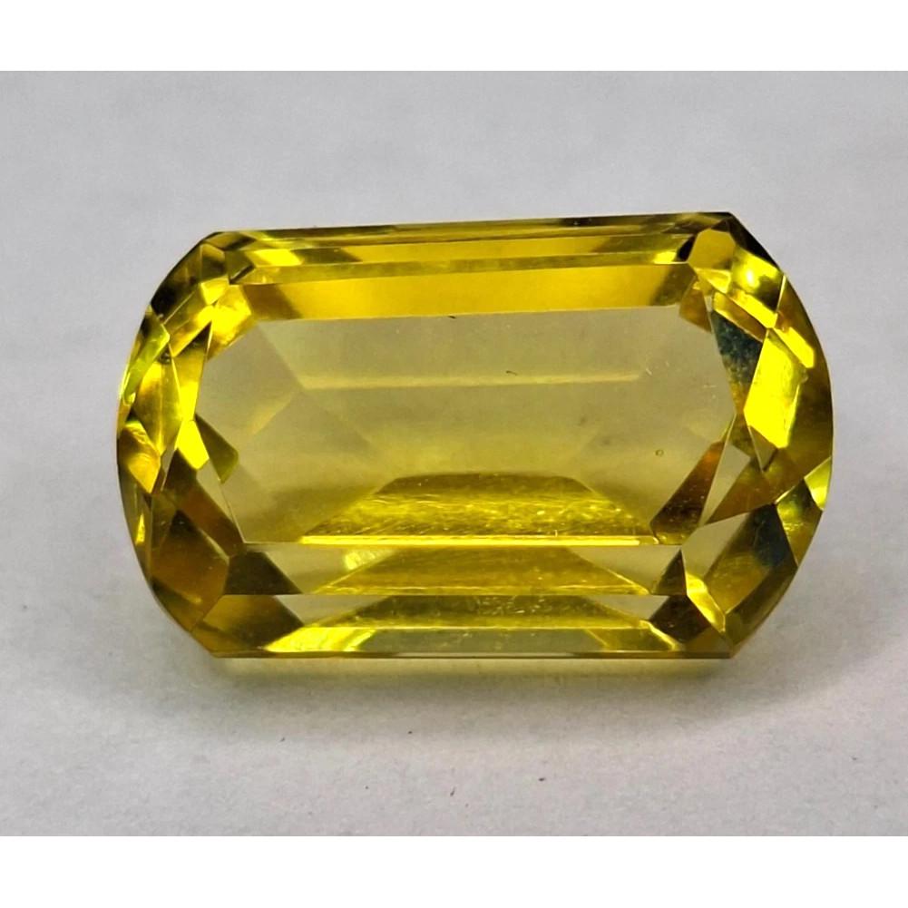 Yellow Sapphire Natural 13-15 Ct Fancy Cut Fabulous Certified Loose Gemstone