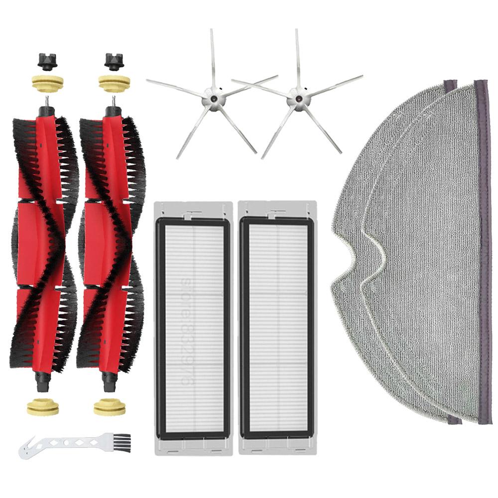 Аксессуары для пылесоса Xiaomi Roborock S5 Max S5 S50 S6 S6 Maxv, запасные части, роликовая щетка, крышка основной щетки, фильтр HEPA, тряпки для швабры