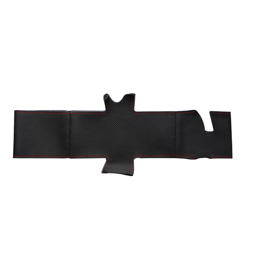 Black Faux Leather Car Steering Wheel Cover for Toyota Prius 30 XW30 Prius+ Prius C V 2009-2020 Aqua 2014-2015