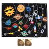 Solar System Felt Story Board Outer Space Universe Storytelling Wall Hanging Felt Board Interactive