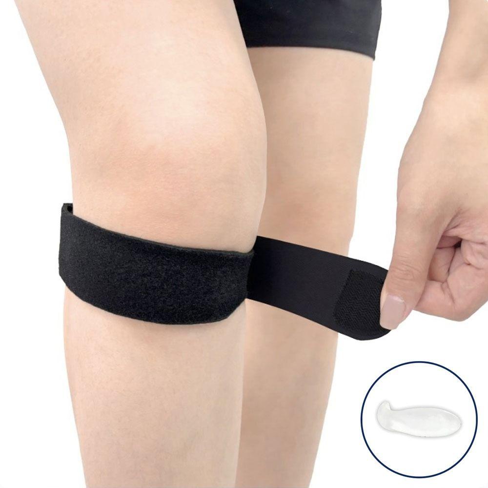 Adjustable Sports Knee Brace Shock-absorbing Sports Knee Stabilizer Strap Tennis Soccer