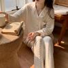 New Style Autumn Winter Long-sleeved Trousers Air Cotton Warm Thick Ladies Pajamas Home Service Sleepwear