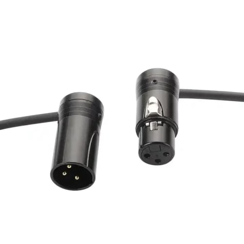 ALL 4 PRO 25 50 100 СМ 3-контактный позолоченный угловой штекер/гнездо XLR для аудио (25см)