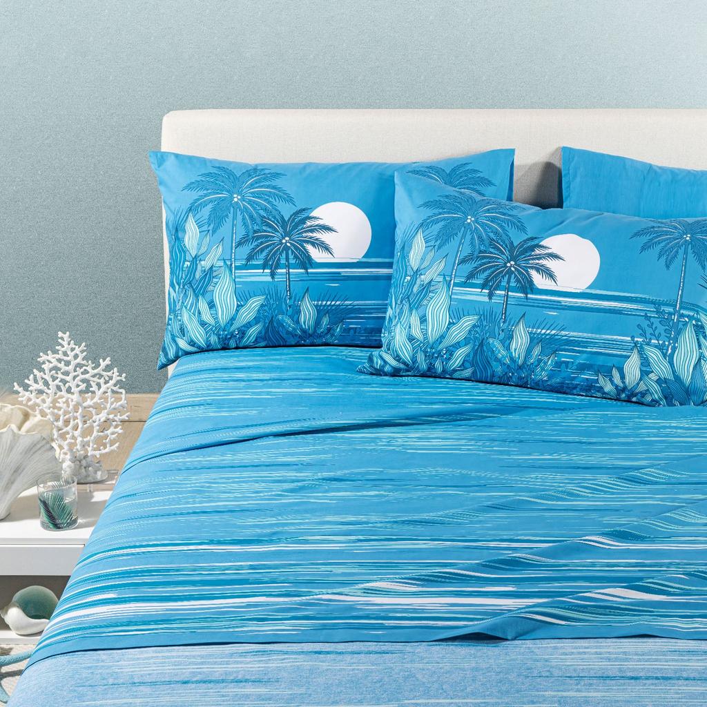 Completo Lenzuola Palm Spring in Cotone