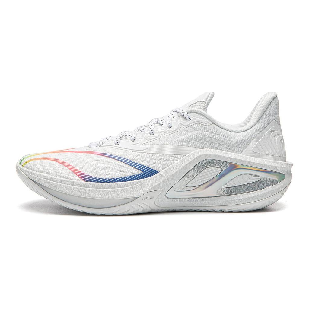 Li Ning Hurricane 2 Низкие Профессиональные Баскетбольные Кроссовки для Соревнований Мужские Стандартные Белые ABAW023-4