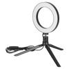 LED Selfie Fill Light Portable LED Ring Lamp 3 Mode Adjustable with Tripod for Makeup Video Live USB Powered