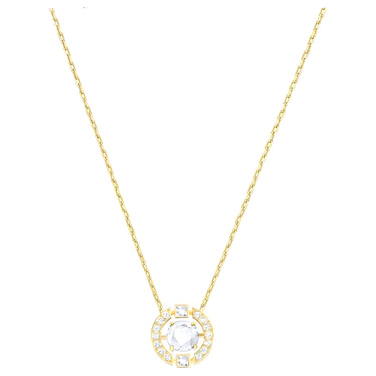 Swarovski Кристальный кулон-сердце для женщин Белое золото 5284186