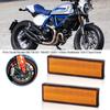 2 шт. Пластиковые мотоциклетные отражатели Задний стоп-сигнал Габаритный фонарь Деталь Подходит для Ducati Monster