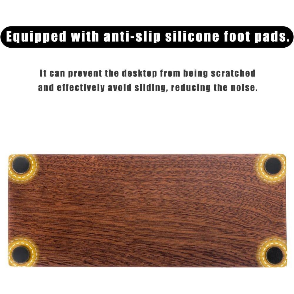 Solid Wood Espresso Tamping Station 51-58mm Adjustable Height Portafilter Holder Non-Slip Coffee Tamper
