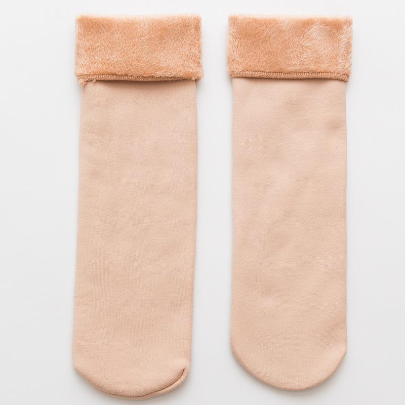 1 Pair Women's Autumn Winter Thickening Socks Velvet Casual Snow Thermal Keeping Socks